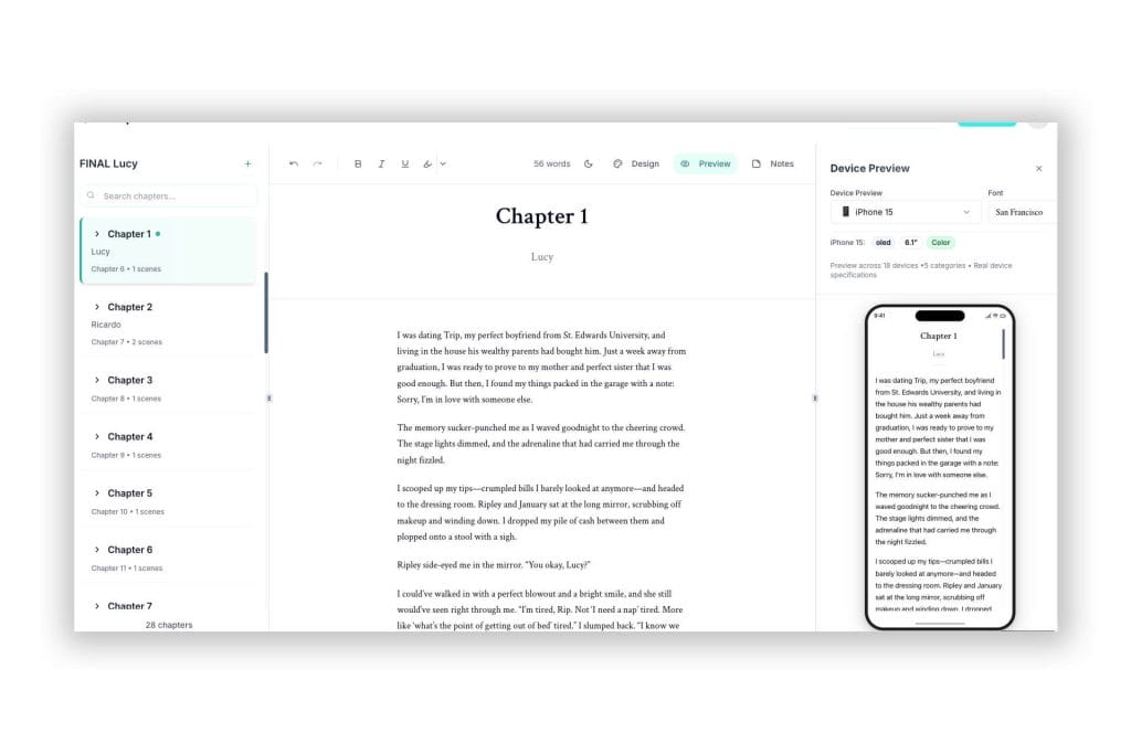 Computer screen displaying a formatting website.