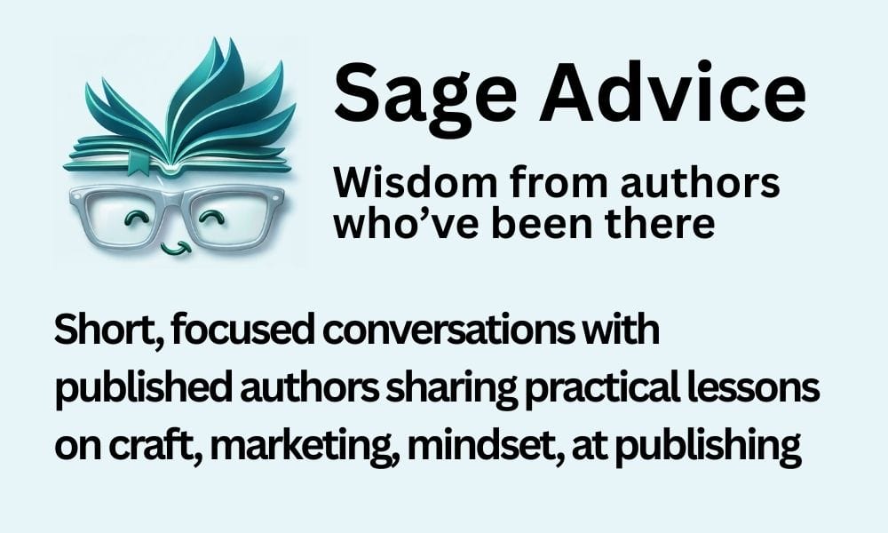 Picture of ChapterMint logo with text that says, "Sage Advice - Wisdom from Authors Who've Been There"