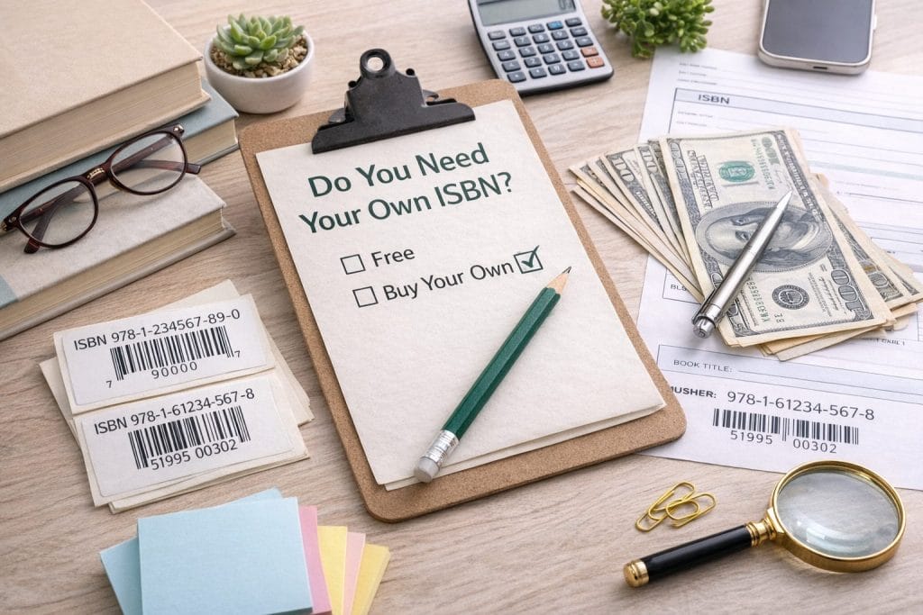 should you buy your own ISBN or use a free ISBN for self publishing